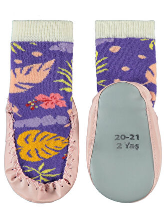 Civil Girls Kız Çocuk Çarık Çorap 20-24 Numara Pudra