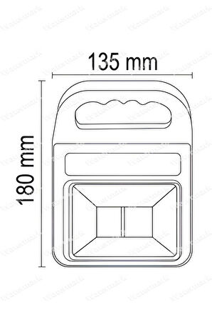 FL-3365 Solar Işıldak 120w 6500k Şarj Edilebilir