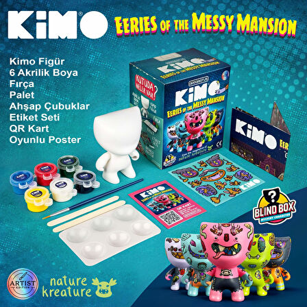 Kimo Eeries of the Messy Mansion Figür Tasarım Seti (Çiz-Boya-Yapıştır)