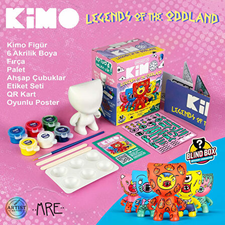 Kimo Legends of the Oddland Figür Tasarım Seti (Çiz-Boya-Yapıştır)