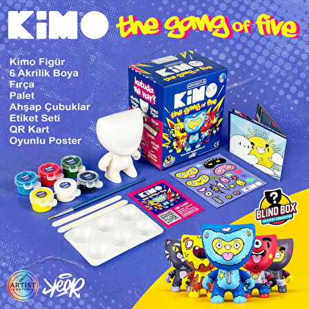 Kimo The Gang of Five Figür Tasarım Seti (Çiz-Boya-Yapıştır)