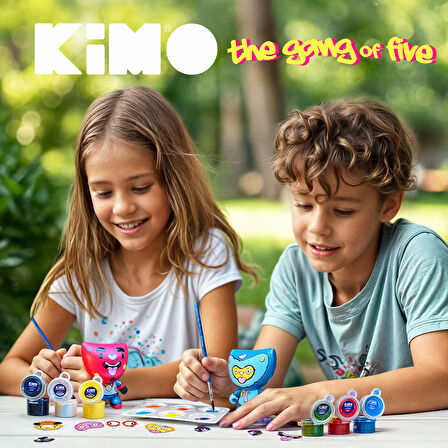 Kimo The Gang of Five Figür Tasarım Seti (Çiz-Boya-Yapıştır)