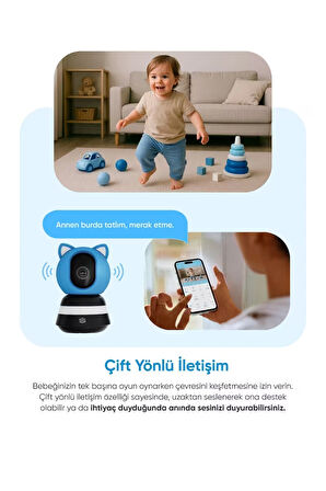 Şımart Akıllı Bebek Kamerası, Ağlama ve Hareket Algılama, Çift Yönlü Sesli İletişim