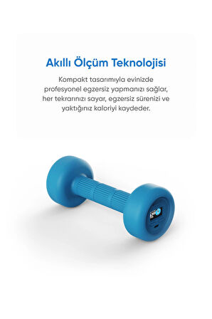 Şımart Akıllı Dambıl 2x1 Kg Uygulama Destekli, Sesli Yönlendirmeli, LCD Ekranlı