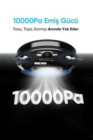 Şımart katya V Akıllı Robot Süpürge 10000Pa Güçlü Emiş Gücü 6400mAh Yüksek Batarya