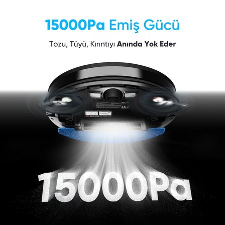 Şımart katya V+ Akıllı Robot Süpürge 15000Pa Premium Otomatik Toz Toplama Üniteli
