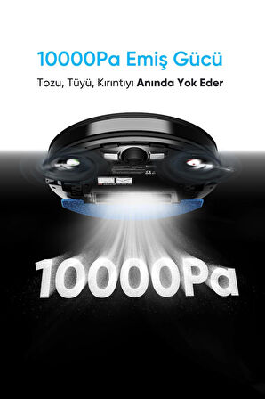 Şımart katya V+ Akıllı Robot Süpürge 10000Pa Premium Otomatik Toz Toplama Üniteli