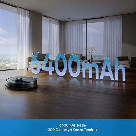 Şımart katya U Akıllı Robot Süpürge 10000Pa Yüksek Emiş Gücü, Otomatik Mop Yıkama ve Kurutma
