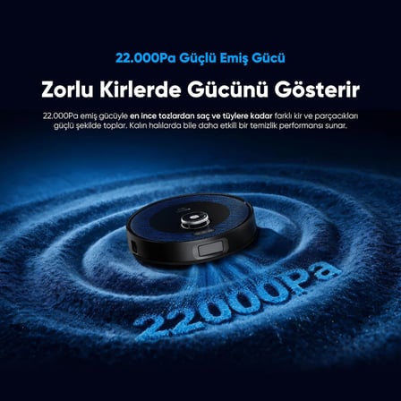 Şımart katya O Akıllı Robot Süpürge 22000Pa Otomatik Mop Sistemi ve Kıl Kesici Ana Fırça