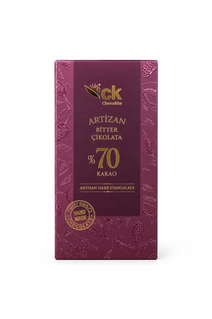 Bitter Tablet Artizan Çikolata (%70 Kakao) 100 g