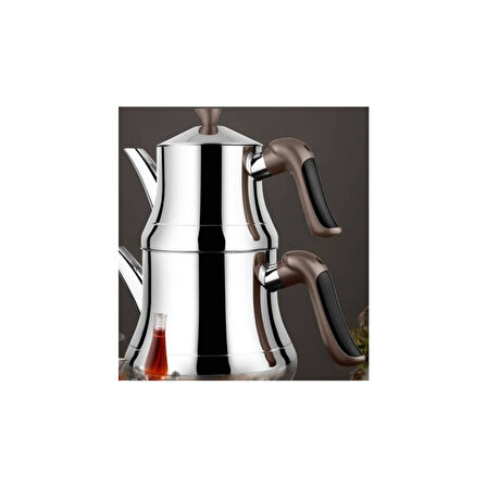 LİNES NAZ AİLE ÇAYDANLIK KRİSTAL KULP BRONS SOFT