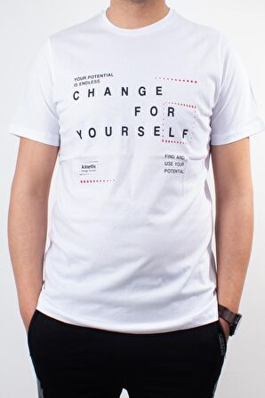 KİNETİX SN995 BRIAN SLOGAN T-SHIRT 2FX