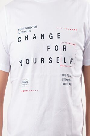 KİNETİX SN995 BRIAN SLOGAN T-SHIRT 2FX