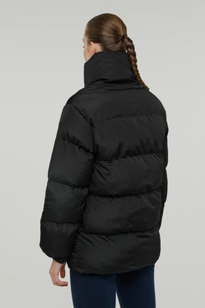 W-SN2060 SERENA COAT 2PR Siyah Kadın Uzun Kaban
