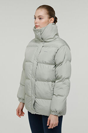 W-SN2060 SERENA COAT 2PR Yeşil Kadın Uzun Kaban