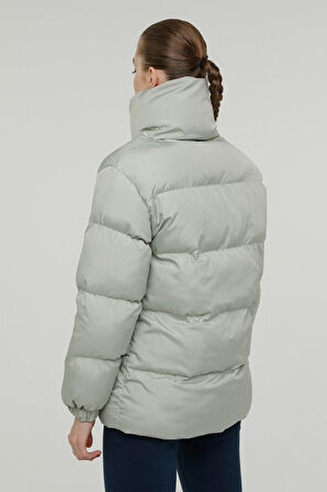 W-SN2060 SERENA COAT 2PR Yeşil Kadın Uzun Kaban