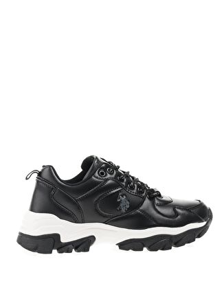 U.S. Polo Assn. Siyah Kadın Yüksek Taban Sneaker 2F TRACKY 2PR