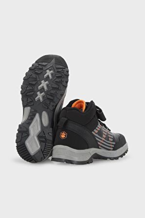 Erkek Çocuk - Genç Outdoor Bot 101172046 LUMBERJACK 2W GIOLI HI 2PR,SIYAH/TURUNCU 31-35