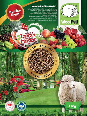 Woolpell Organik Koyun Yünü Gübresi 1 kg