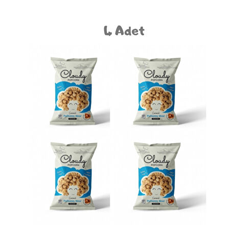 Cloudy Karamel  Popcorn (80 Gr) 4 Adet