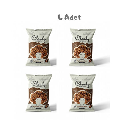 Cloudy Çikolata  Popcorn (80 Gr) 4 Adet