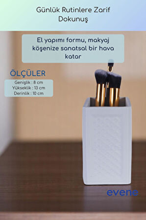 Makyaj Organizeri Makyaj Fırçalığı Makyaj Organizer Düzenleyici Altın Renk Model 92