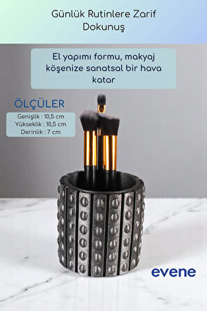 Makyaj Organizeri Makyaj Fırçalığı Makyaj Organizer Düzenleyici Siyah Renk Model 91