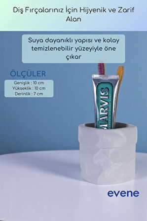 Diş Fırçalığı Diş Fırçalık Diş Fırçası Standı Diş Fırçası Tutucu Siyah Renk Model 80