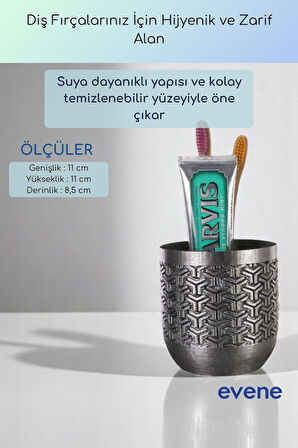Diş Fırçalığı Diş Fırçalık Diş Fırçası Standı Diş Fırçası Tutucu Beyaz Renk Model 77