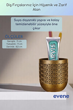 Diş Fırçalığı Diş Fırçalık Diş Fırçası Standı Diş Fırçası Tutucu Beyaz Renk Model 77