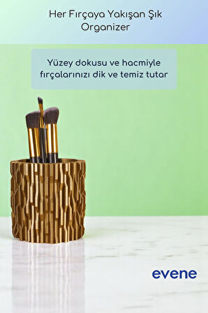 Makyaj Organizeri Makyaj Fırçalığı Makyaj Organizer Düzenleyici Beyaz Renk Model 78