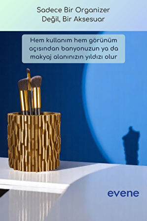 Makyaj Organizeri Makyaj Fırçalığı Makyaj Organizer Düzenleyici Beyaz Renk Model 78