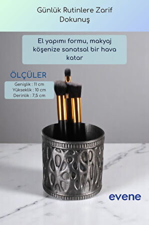 Makyaj Organizeri Makyaj Fırçalığı Makyaj Organizer Düzenleyici Siyah Renk Model 76