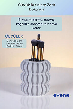 Makyaj Organizeri Makyaj Fırçalığı Makyaj Organizer Düzenleyici Altın Renk Model 75
