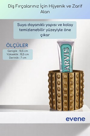 Diş Fırçalığı Diş Fırçalık Diş Fırçası Standı Diş Fırçası Tutucu Beyaz Renk Model 91