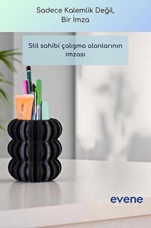 Kalemlik Masa Kalemliği Organizer Kalemlik Siyah Renk Model 75
