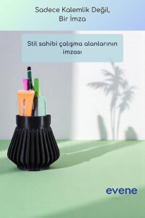 Kalemlik Masa Kalemliği Organizer Kalemlik Siyah Renk Model 83