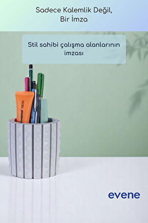 Kalemlik Masa Kalemliği Organizer Kalemlik Beyaz Renk Model 91