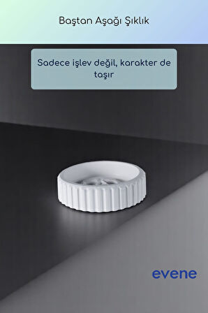 Küllük Beyaz Renk Kül Tablası Dekoratif Küllük Model 10
