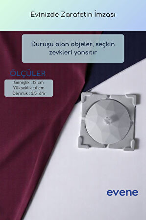 Küllük Altın Eskitme Renk Kül Tablası Dekoratif Küllük Model 11