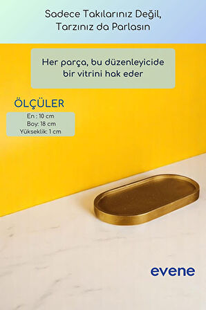 Takı Organizer Makyaj Düzenleyici Kozmetik Organizer Dekoratif Tabak Gümüş Eskitme Renk Model 32