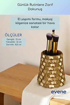 Makyaj Organizeri Makyaj Fırçalığı Makyaj Organizer Düzenleyici Siyah Renk Model 84