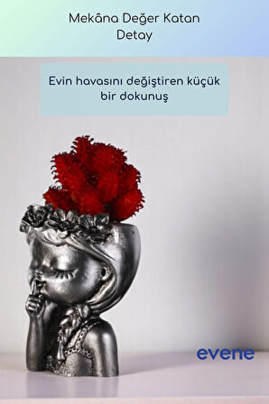 Saksı Dekoratif Saksı Kaktüs Saksısı Sukulent Saksısı Küçük Saksı Model 46 Beyaz Saksı