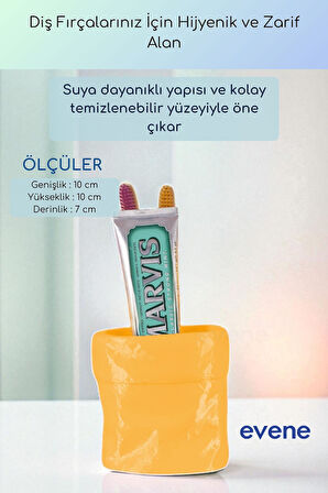 Diş Fırçalığı Diş Fırçalık Diş Fırçası Standı Diş Fırçası Tutucu Siyah Renk Model 80