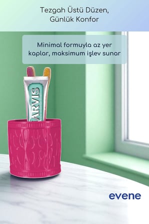 Diş Fırçalığı Diş Fırçalık Diş Fırçası Standı Diş Fırçası Tutucu Altın Eskitme Model 76