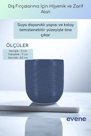 Diş Fırçalığı Diş Fırçalık Diş Fırçası Standı Diş Fırçası Tutucu Altın Renk Model 77