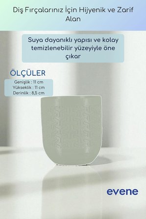 Diş Fırçalığı Diş Fırçalık Diş Fırçası Standı Diş Fırçası Tutucu Altın Renk Model 77