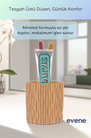 Diş Fırçalığı Diş Fırçalık Diş Fırçası Standı Diş Fırçası Tutucu Siyah Renk Model 78