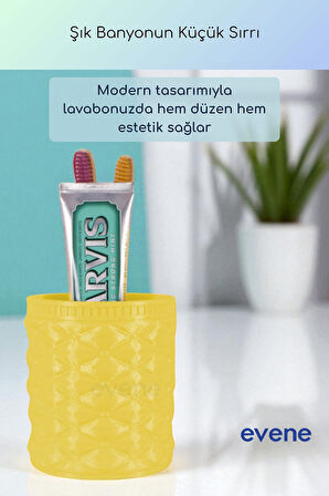 Diş Fırçalığı Diş Fırçalık Diş Fırçası Standı Diş Fırçası Tutucu Siyah Renk Model 85