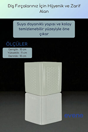 Diş Fırçalığı Diş Fırçalık Diş Fırçası Standı Diş Fırçası Tutucu Altın Renk Model 86